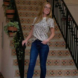 Animal print tee. Dress up or dress down.